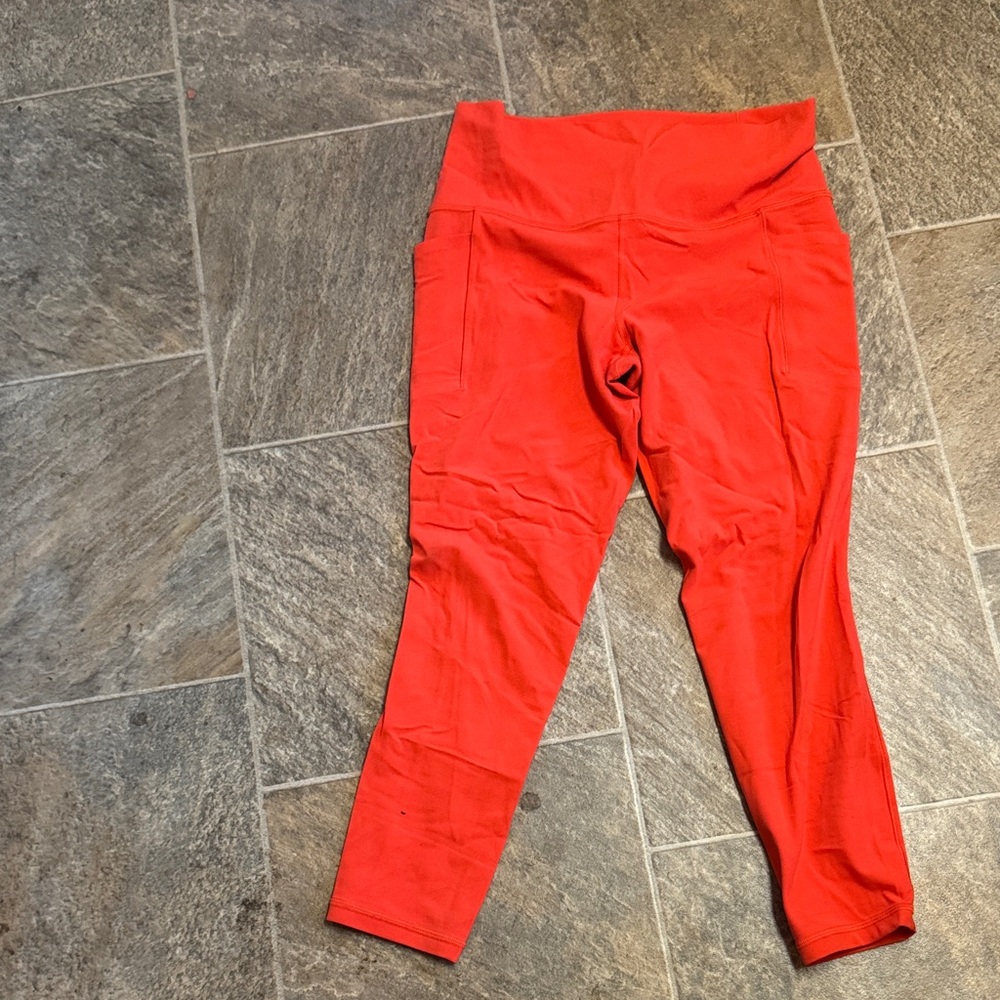 Athleta Red Leggings